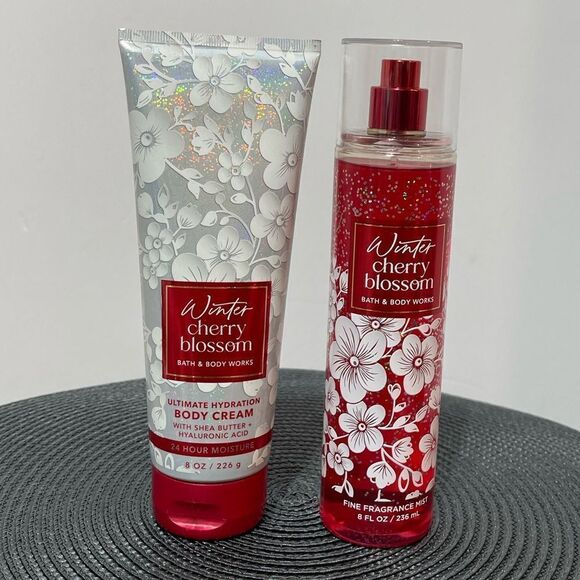 BBW Winter Cherry Blossom set of 2 NWT - Picture 1 of 2